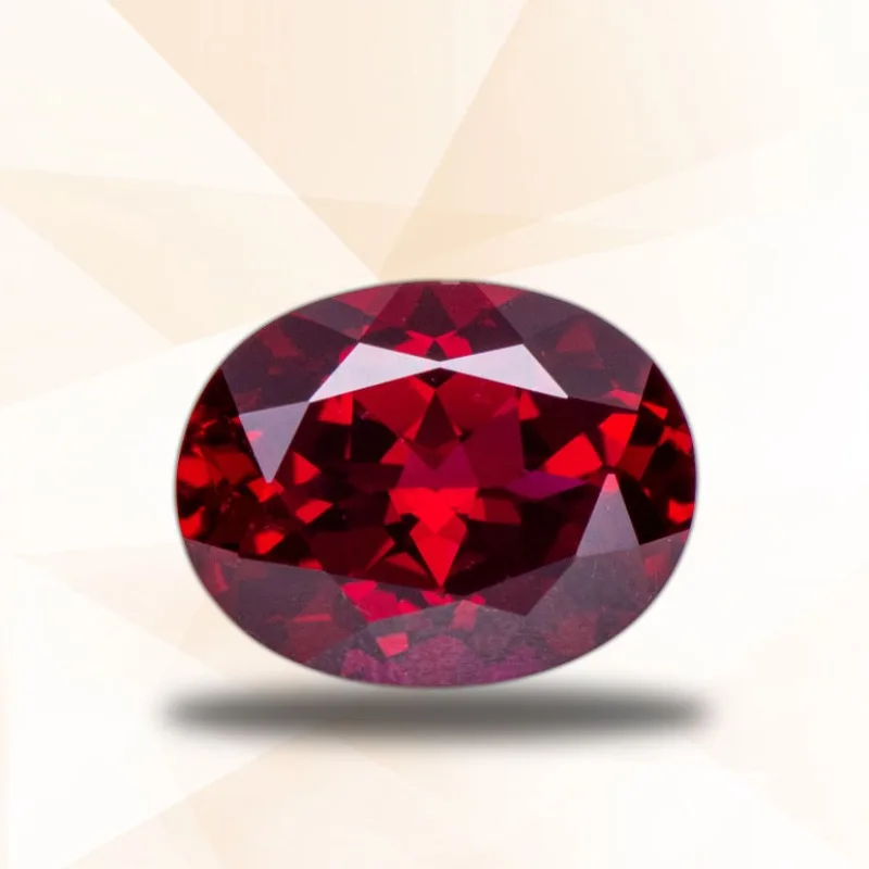 Lab Grown Ruby Pigeon Blood Red Gemstones Forma Ovale Charm Beads Per Gioielli Fai Da Te Che Fanno Materiali Certificato Agl Selezionabile