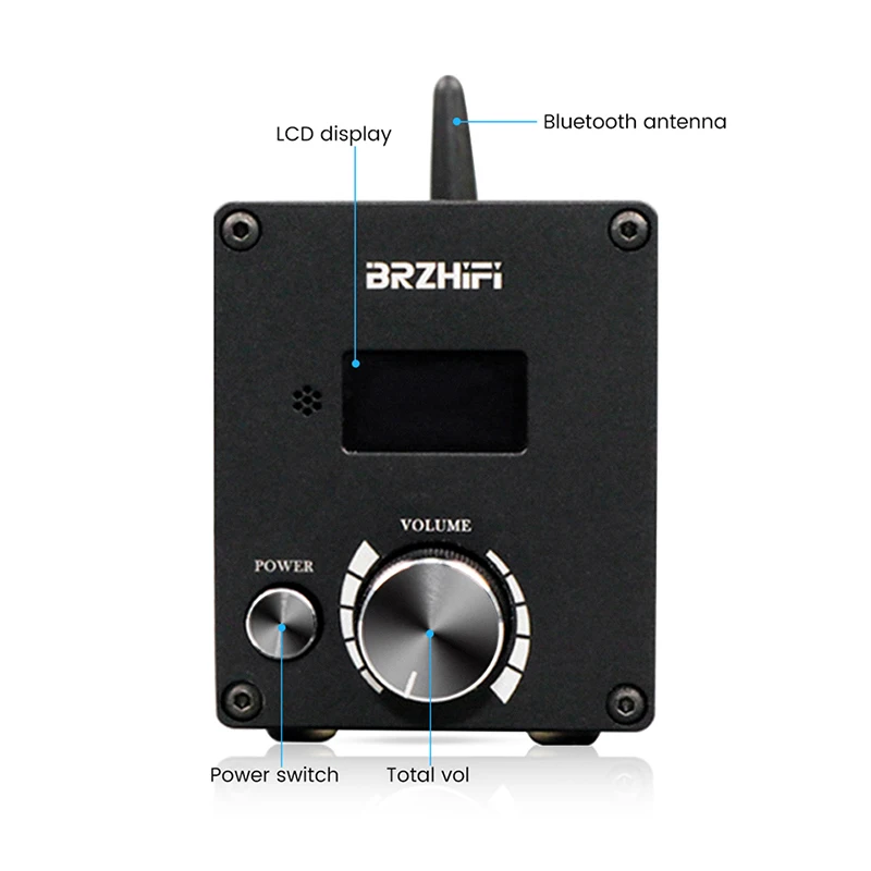 Wei Liang C50 Bluetooth 5.0 Infineon Ma12070 Hifi Player Card Amplificatore Di Potenza Digitale 80W * 2 U Disk/Tf Mini Sound Stereo Amp
