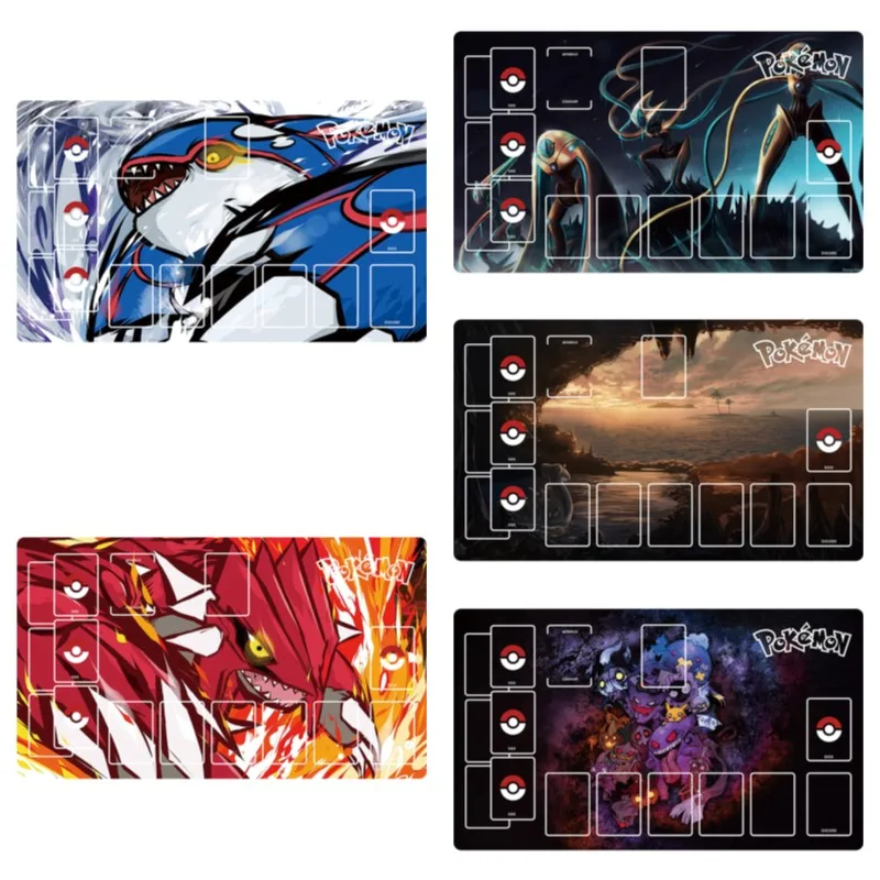 60*35*0.2Cm Anime Pokemon Gioco Ptcg Carta Dedicata Playmat Battaglia Contro Pikachu Charizard Gengar Kyurem Kyogre Regali Giocattoli