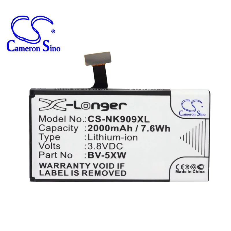 Cameronsino Per Nokia Lumia 1020 Lumia 909 Bv-5Xw Batteria
