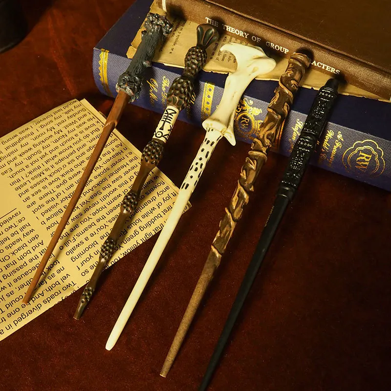 Hot Magic Wand Pen Wand Anime Harry Potter Voldemort Hermione Dumbledore Studente Scrittura Cancelleria Forniture Di Compleanno Regali