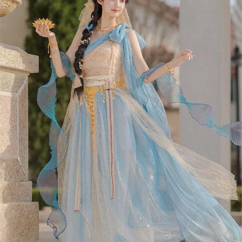 Han Elements Migliorato Hanfu Western Dunhuang Kweichow Moutai Abbigliamento Esotico