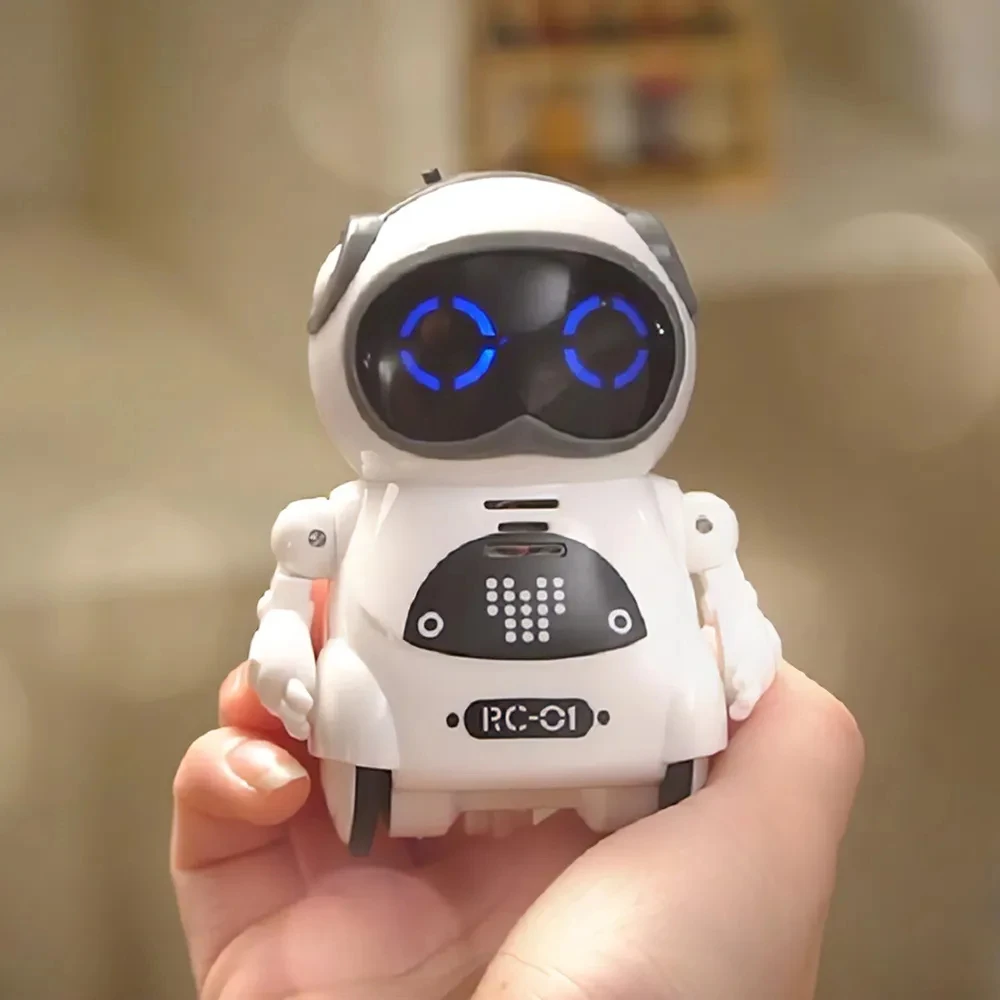 Pocket Emo Robot Talking Interactive Recognition Record Singing Dancing Telling Story Mini Robot Toy