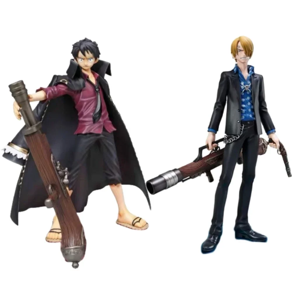 Bandai Original Anime One Piece Pop Clothes Strong World Theatre Version Movie Sabo Doflamingo Sengoku Figurine Model Toys Gifts