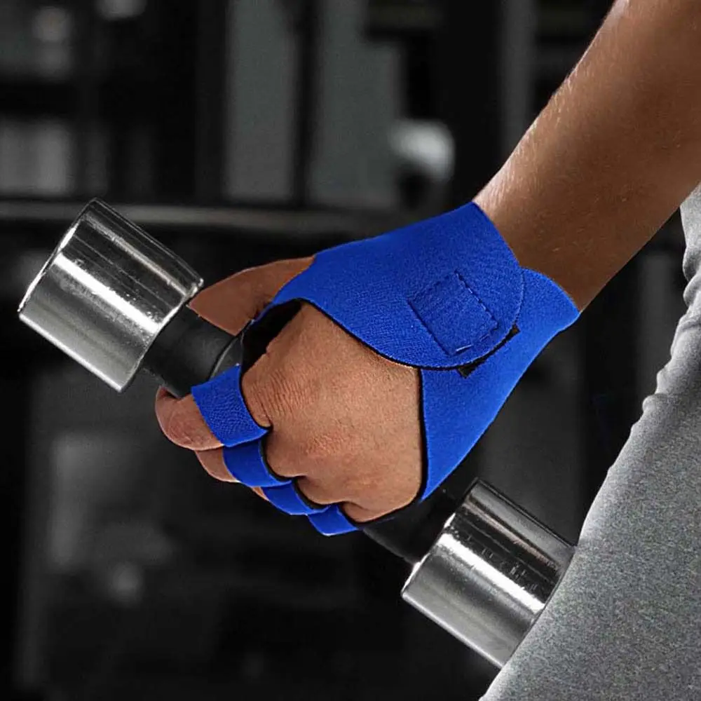 Bodybuilding Workout Sport Power Weight Dumbbell Grips Pads Guanti Fitness Protezione Palmo Per Le Mani Guanti Da Allenamento Di Sollevamento