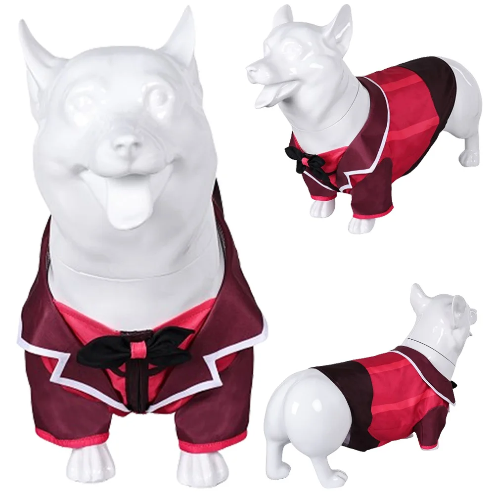 Pet Dog Alastor Cosplay Puppy Costume Hazzbin Anime Hotel Roleplay Pet Outfit Accessori Halloween Carnival Party Suit