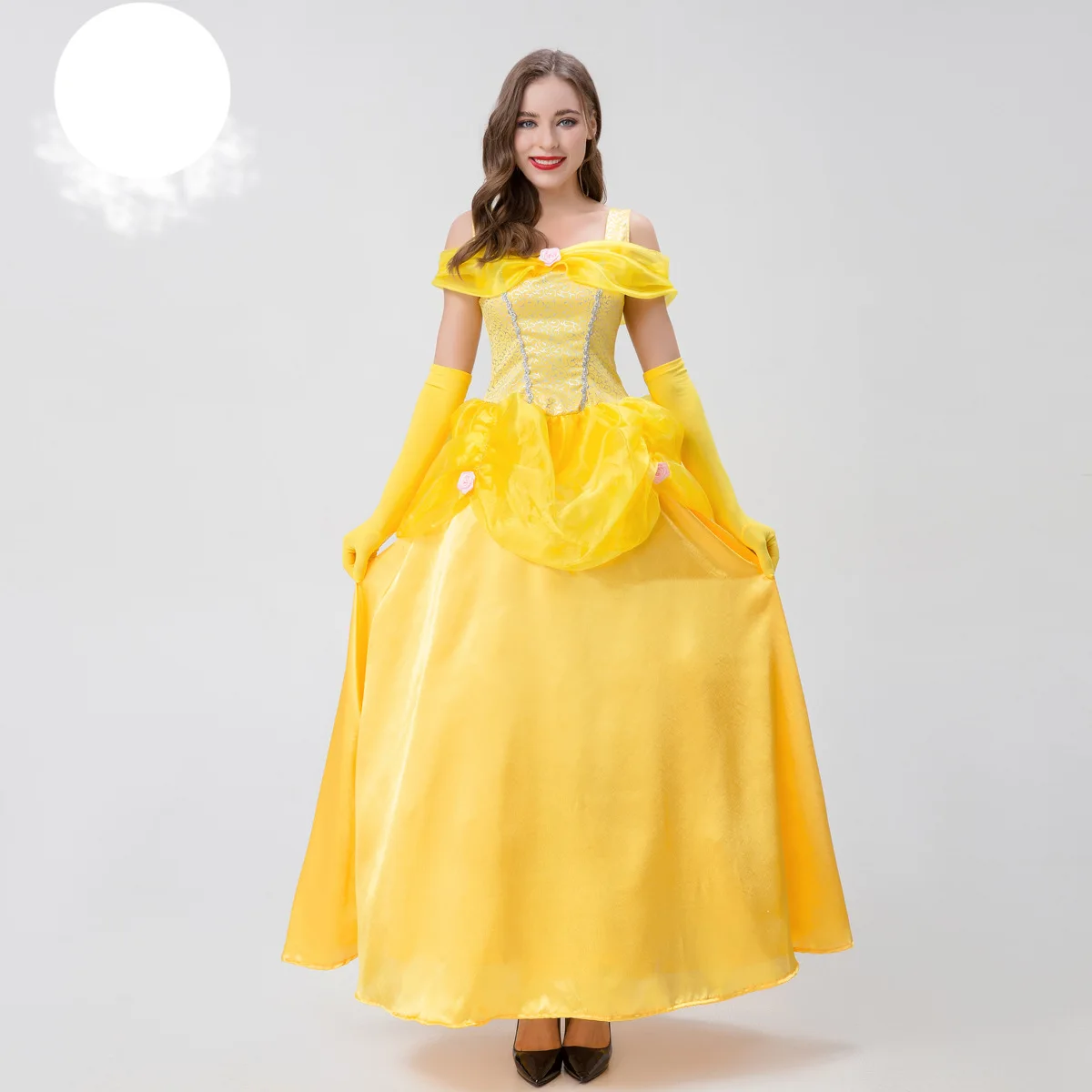 Donne Cosplay Belle Princess Dress Costume Da Palcoscenico Per Adulti