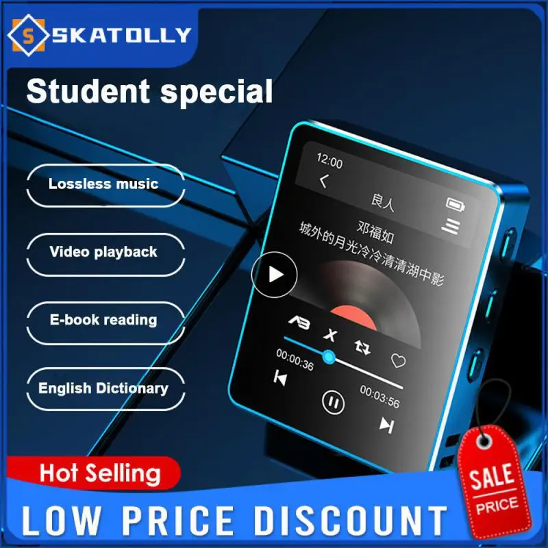 Mp3 Mp4 E-Book Reading 3.5Mm Jack Vision Full Touch Player Lettura Automatica Ad Alta Voce Mini-Game Mp5 Student Walkman Player