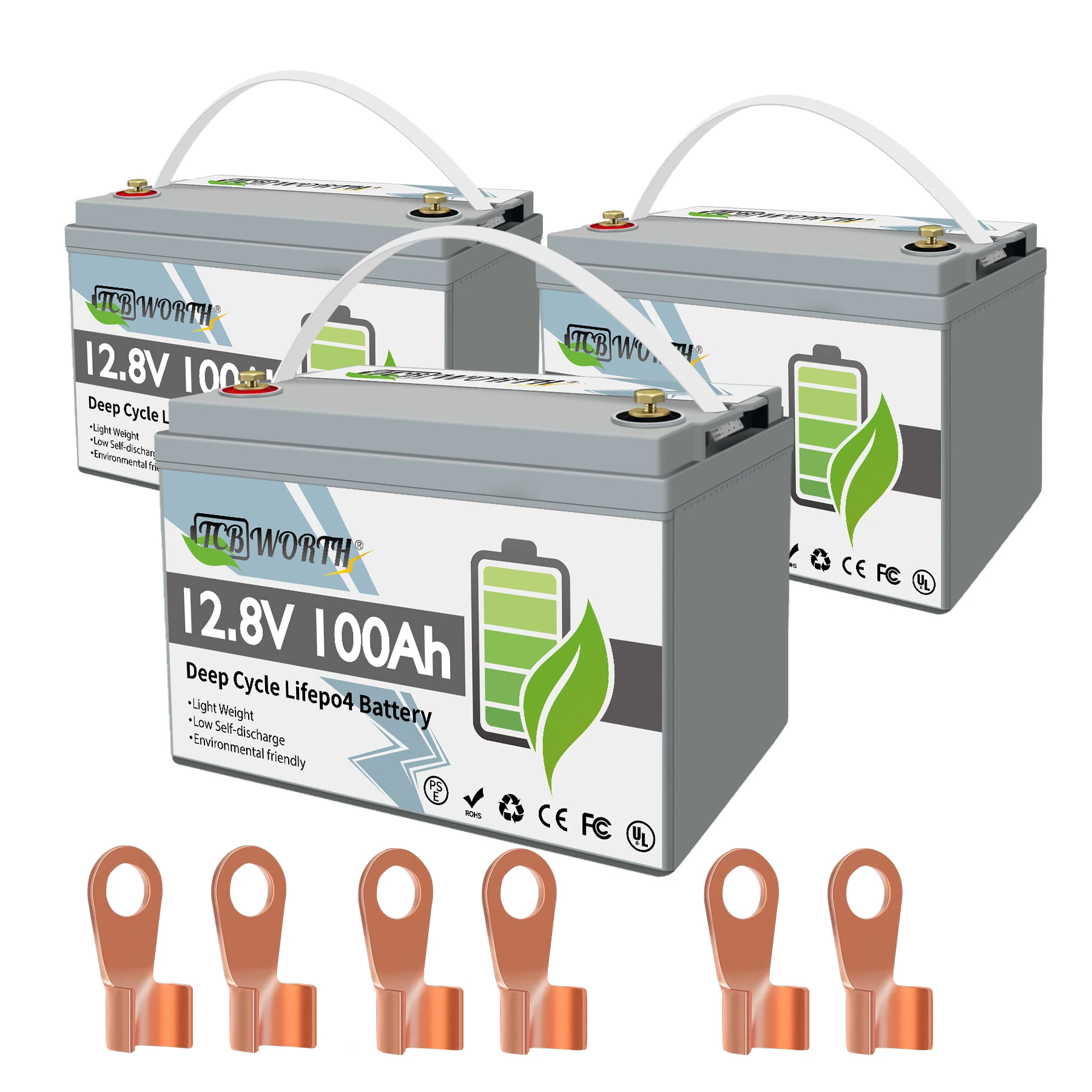 Batteria Al Litio De Stock All'Ingrosso 12V Batteria Ricaricabile Lifepo4 Lifepo4 12.8V 100Ah 200Ah 320Ah Batterie Agli Ioni Di Litio