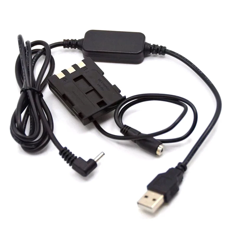 Nb2L Dummy Battery Power Bank Adattatore Per Cavo Usb 5V + Dr-20 Accoppiatore Dc Per Canon G7 G9 S40 S45 S50 S55 S60 S70 S80 Eos 350D 400D