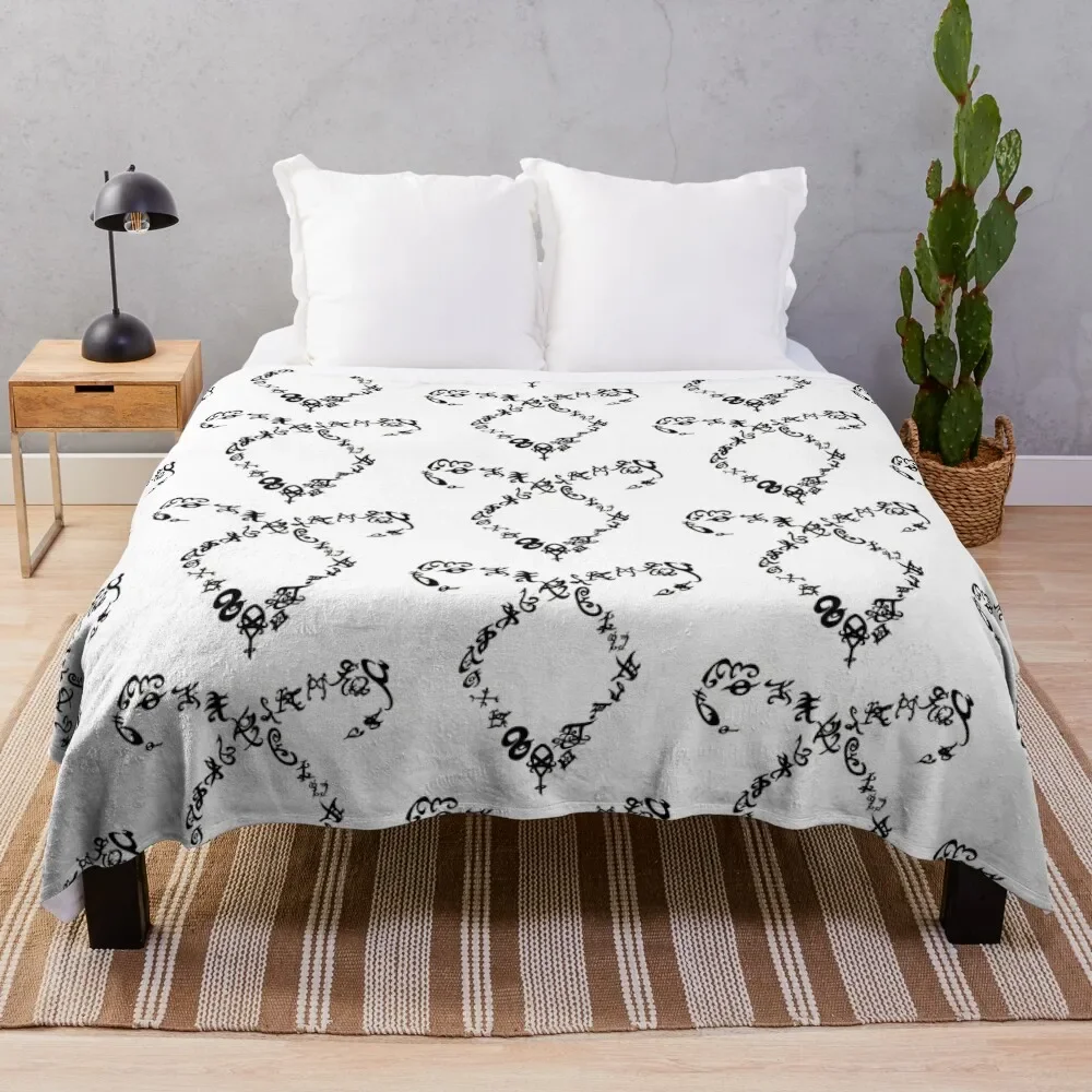 Shadowhunter Rune Fray Throw Coperta Fluffy Shaggy Valentine Gift Ideas Coperte