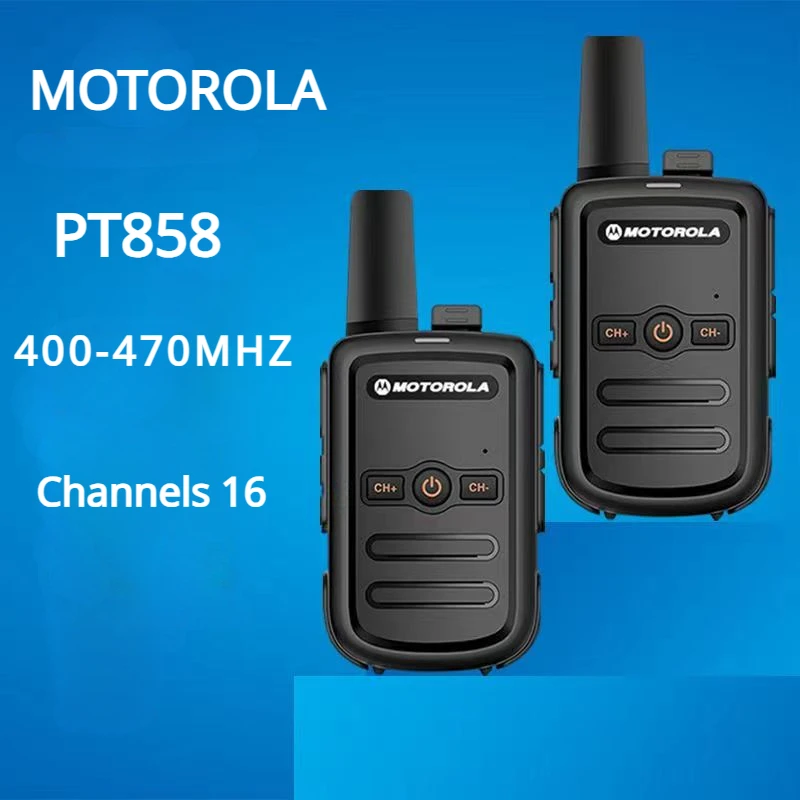 Motorola Pt858 Walkie-Talkie Portatile Numero Di Canali 16 Uhf 400-470Mhz Walkie-Talkie Walkie-Talkie A Lunga Distanza