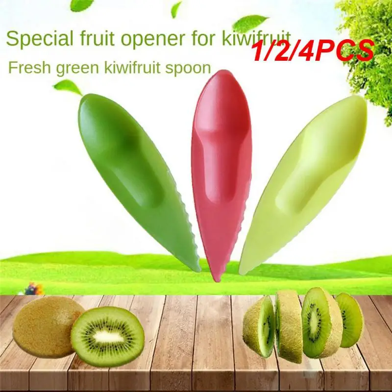 1/2/4 Pz Set Plastica Kiwi Cucchiaio 11.5*3Cm 2 In 1 Kiwi Dig Cucchiaio Scoop Candy Color Frutta Coltello Affettatrice Pelapatate Cutter