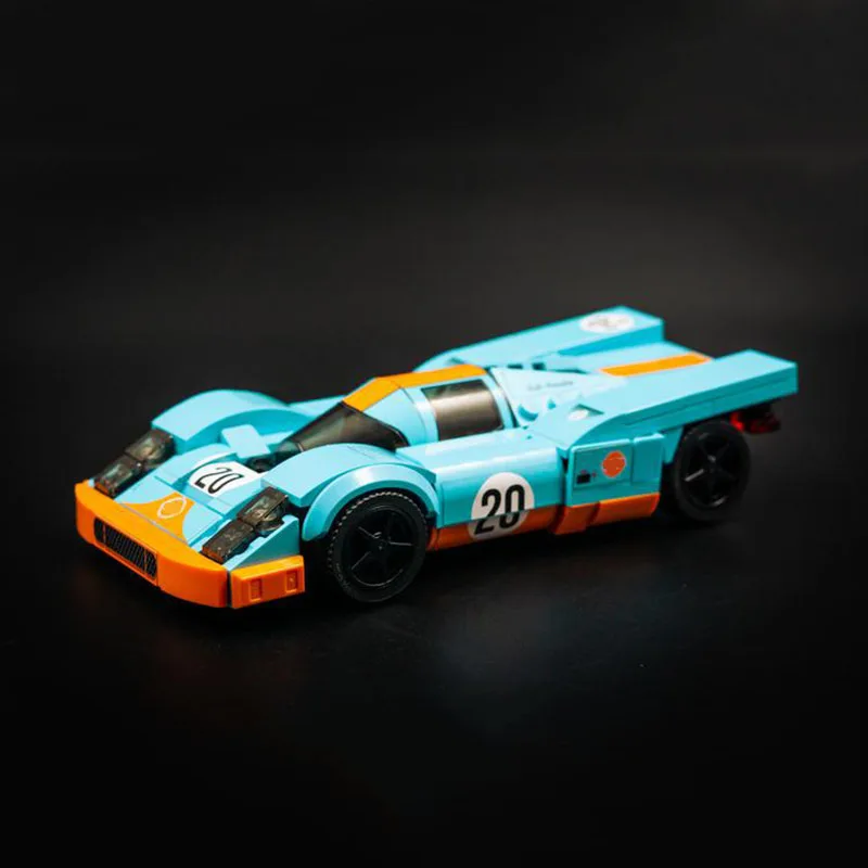 238 Pz Numero 20 Golfo 917K Con Adesivi Assemblare Blocchi Di Costruzione Creatività Racing Modello Fai Da Te Giocattolo Mattone Regalo Di Festa Per B