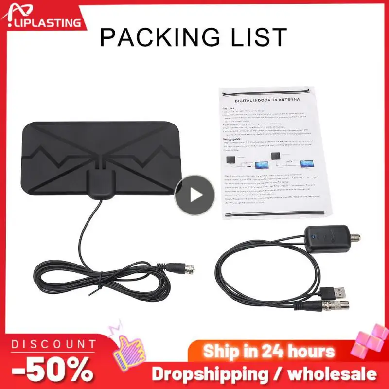 Miles Smart Tv Antenna 4K 25Db Digital Dvb-T2 1080P Antenna Con Amplificatore Booster Per Camper Barca Fuori Campeggio