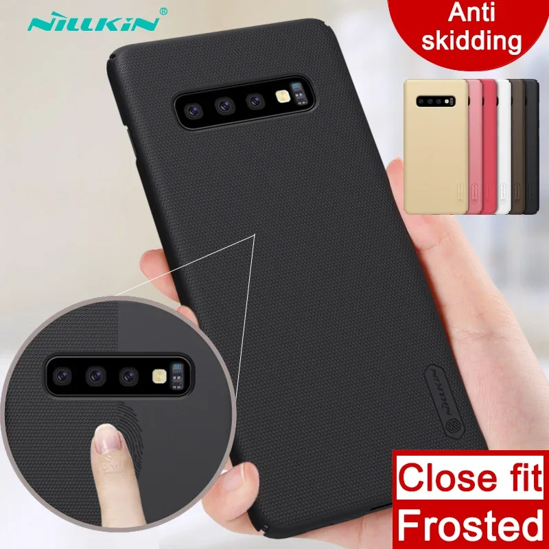 Custodia Per Samsung Galaxy S10/S10 + Nillkin Custodia Rigida Con Cover Posteriore Super Smerigliata Per Galaxy S10 Plus