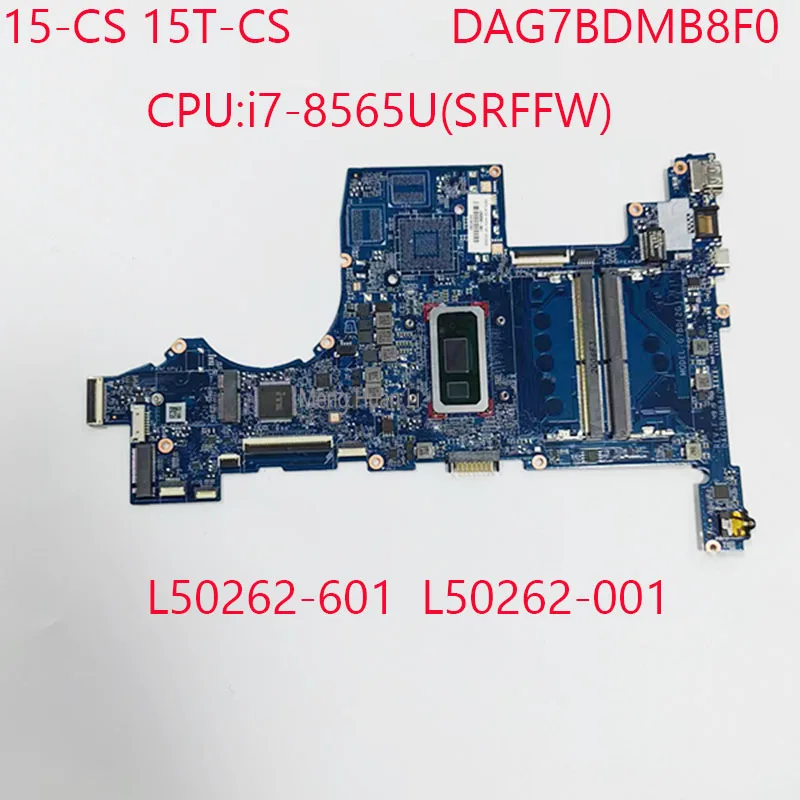 Scheda Madre 15-Cs Dag7Bdmb8F0 15T-Cs Motherbaord L50262-601 L50262-001 Per Hp Pavilion 15-Cs 15T-Cs Cpu:I7-8565U Ddr4 100% Test
