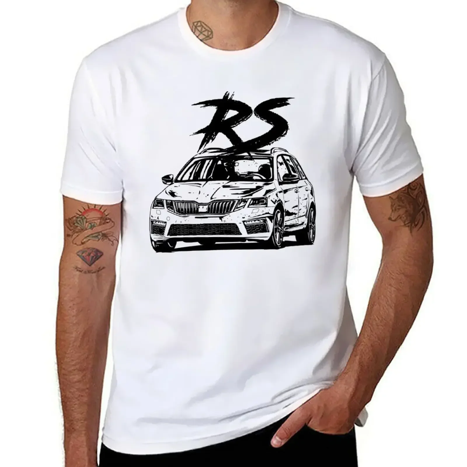 Octavia Rs Fl _ Amp _ Quot _ Dirty Style _ Amp _ Quot _ T-Shirt Abbigliamento Vintage Plain Heavyweights Plain Black T-Shirt Uomo