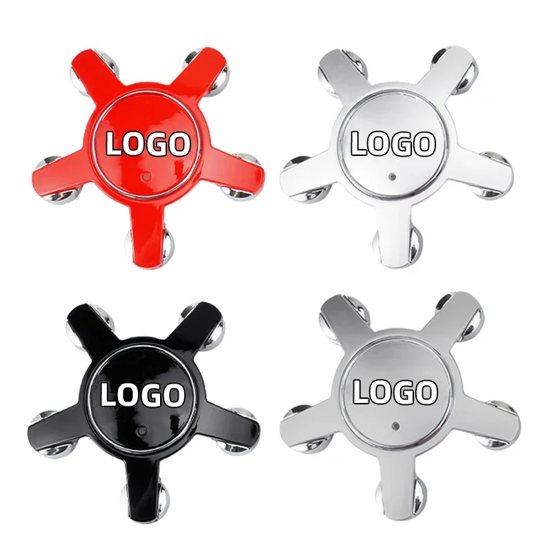 4Pcs 135Mm Car Hub Center Wheel Caps Emblema Badge 4F0601165N 8 R0601165 Five Claws Logo Per Vw Volkswagen Accessori Auto