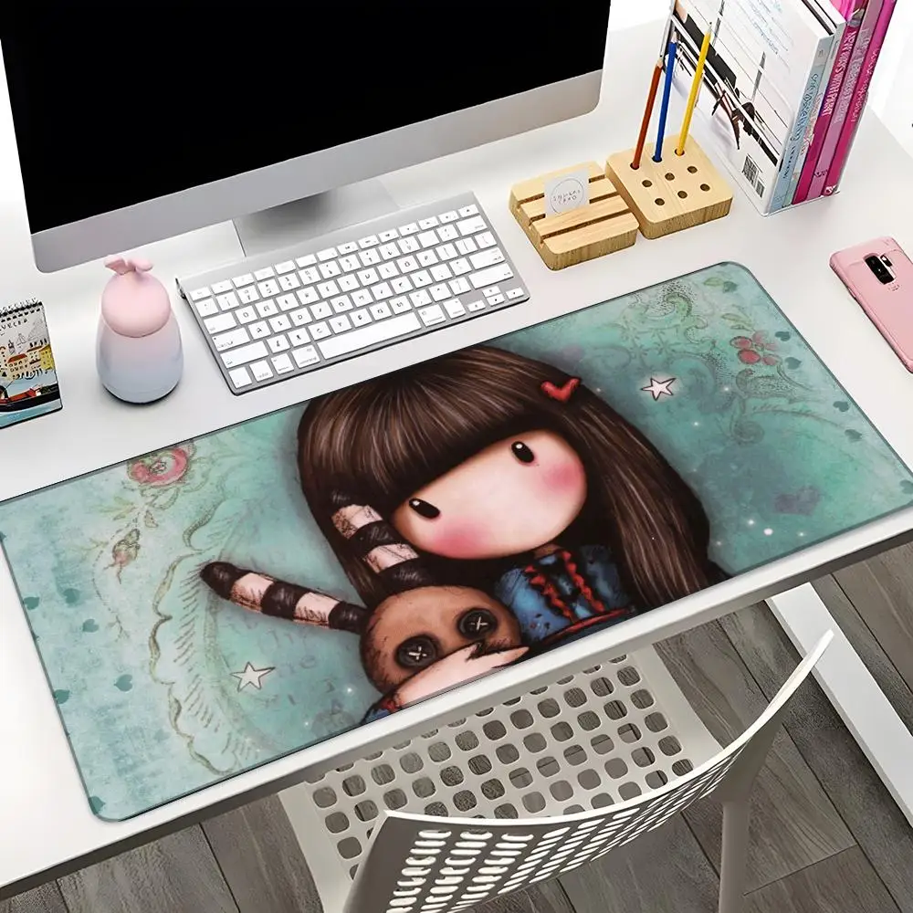 Anime Santoro Gorjuss Mouse Pad Gaming G Pro X Ultra Light 2 Abstract Large 800X400Mm Mousemat Gamer Xxl Mause Carpet Pc Desk