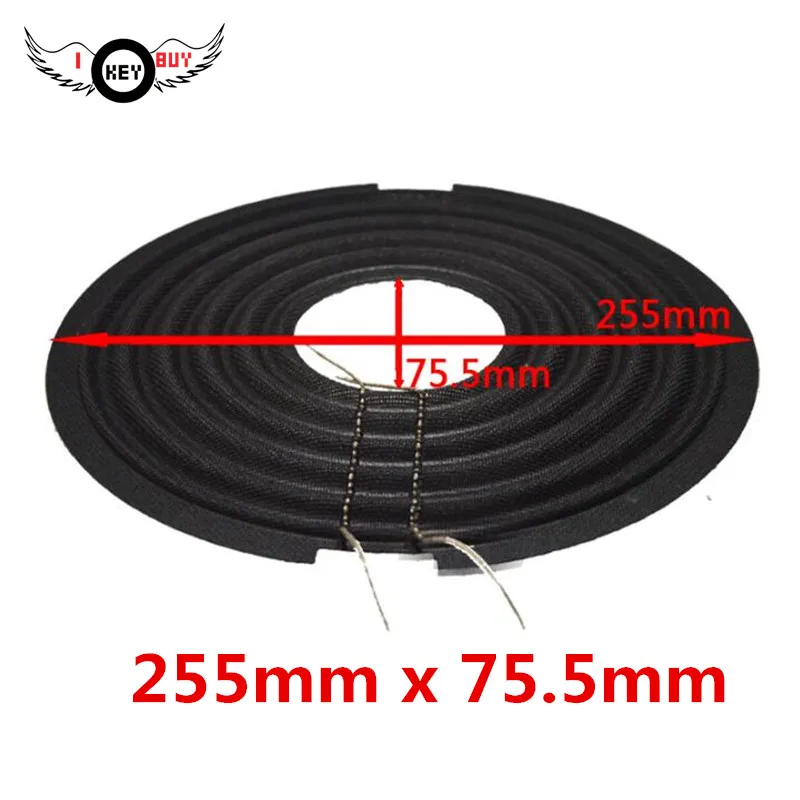 2 Pz/Lotto Dia 255Mm X 75Mm Bobina Subwoofer Flat Spider Black Cloth Damper Spring Pad Woofer Kit Di Riparazione Fai Da Te Accessori