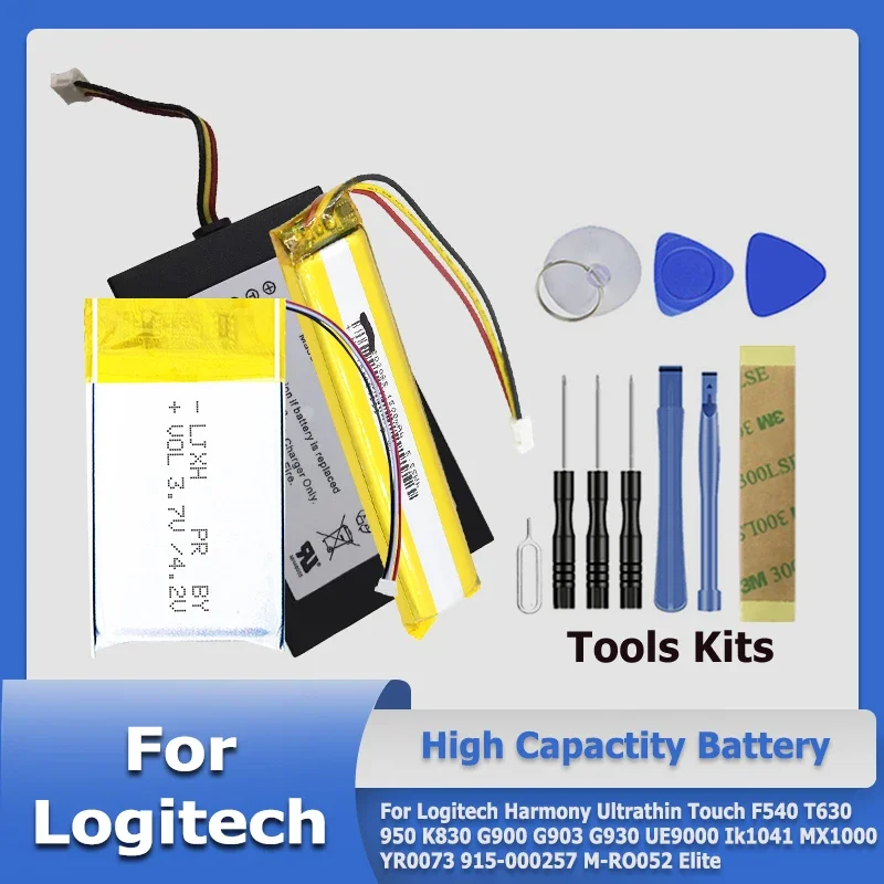 Batteria Per Logitech Harmony Ultrasottile Touch F540 T630 950 K830 G900 G903 G930 Ue9000 Ik1041 Mx1000 Yr0073 M-Ro052 Elite + Tools