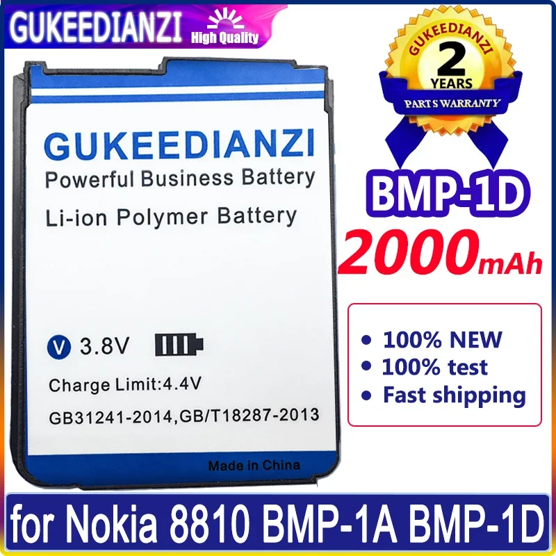 Gukeedianzi Batteria 2000Mah Per Nokia 8810 Bmp-1A Bmp-1D