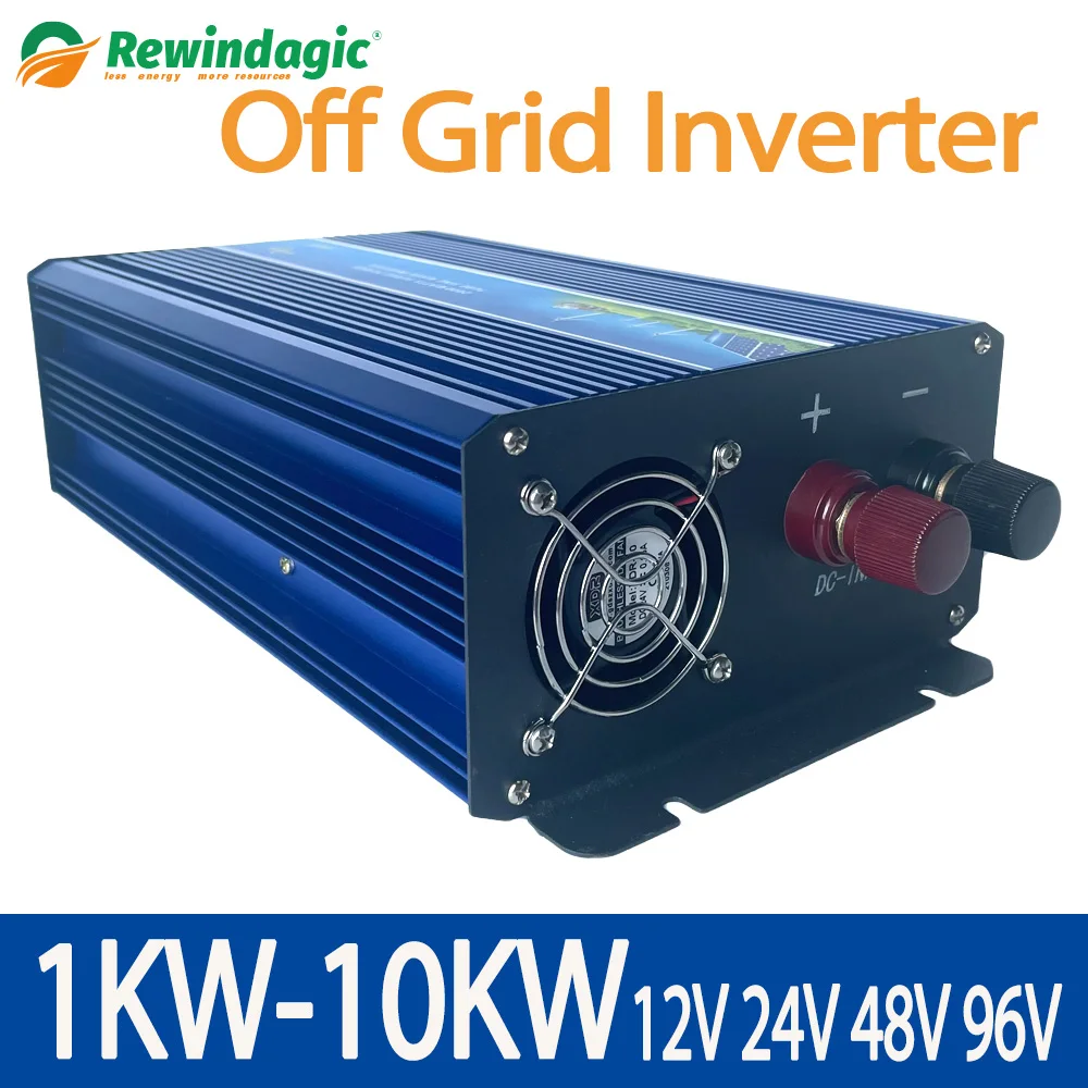 1Kw-10Kw Monofase Onda Sinusoidale Pura Off Grid Turbina Eolica Inverter Solare 12V ~ 96V Dc 100 ~ 240 V Uscita Ac