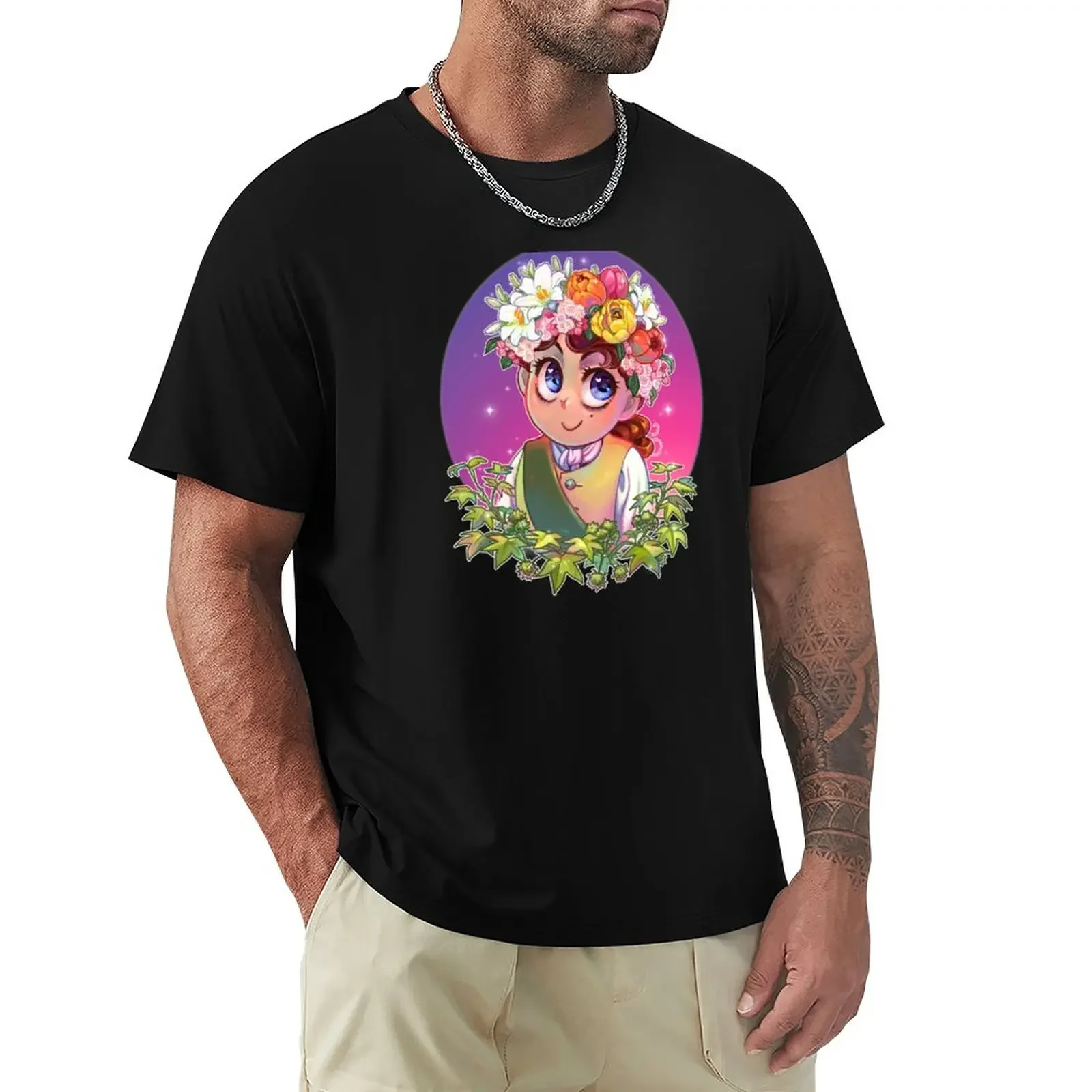 Carambola (Star Fruit) Tarte T-Shirt Anime Clothes Tees Maglietta Da Uomo