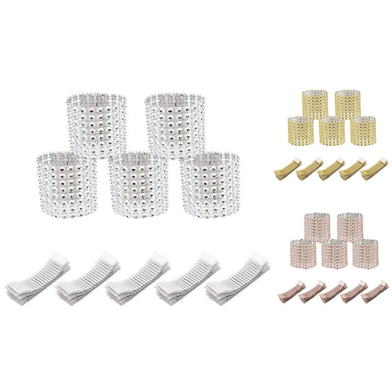Hot Xd-Portatovagliolo Shiny Chair Bow Shiny Buckle Party Decoration Tovagliolo Table Buckle