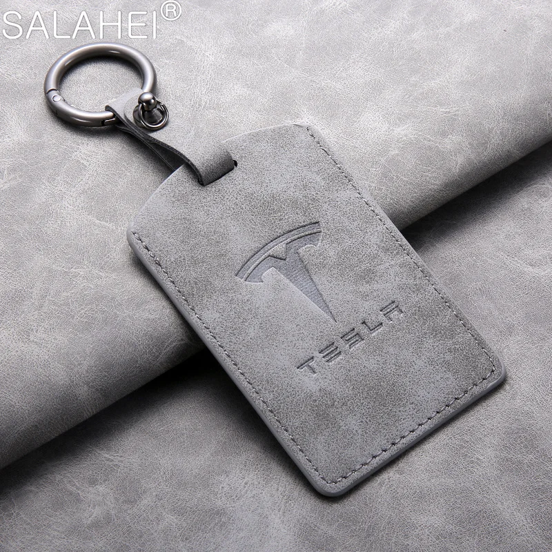 Car Smart Remote Key Card Case Cover Key Bag Shell Holder Protection Per Tesla Model 3 Model Y 2020 Portachiavi Accessori Per Lo Styling