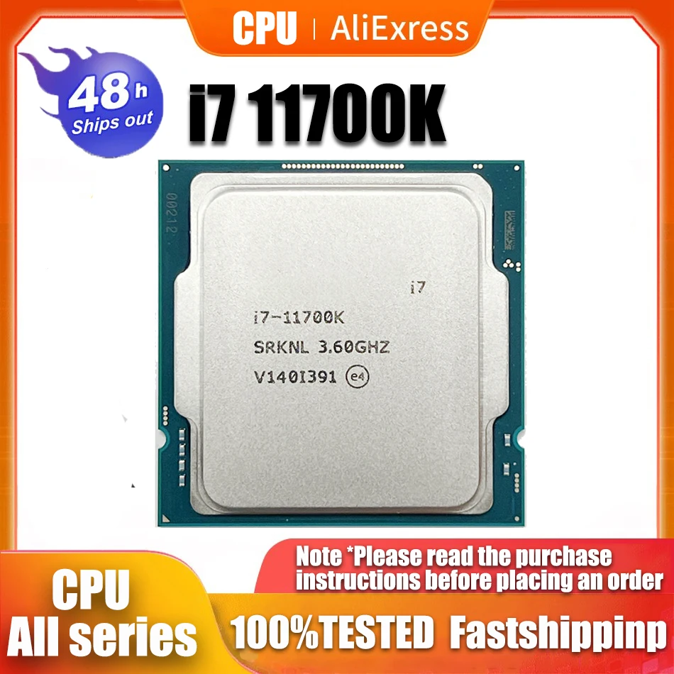 Processore Cpu Intel Core I7 11700K I7-11700K 3.6Ghz Otto Core 16 Thread 16M 125W Lga 1200 Usato