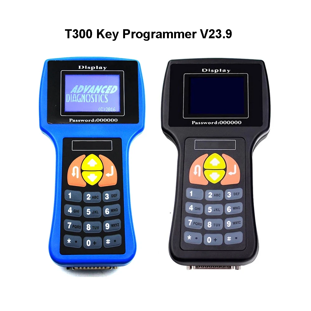 V23.9 T300 Auto Key Programmer Transponder Inglese Spagnolo Car Key Maker Set Completo Key Copy Converter Tool Obd Ecu Read Code