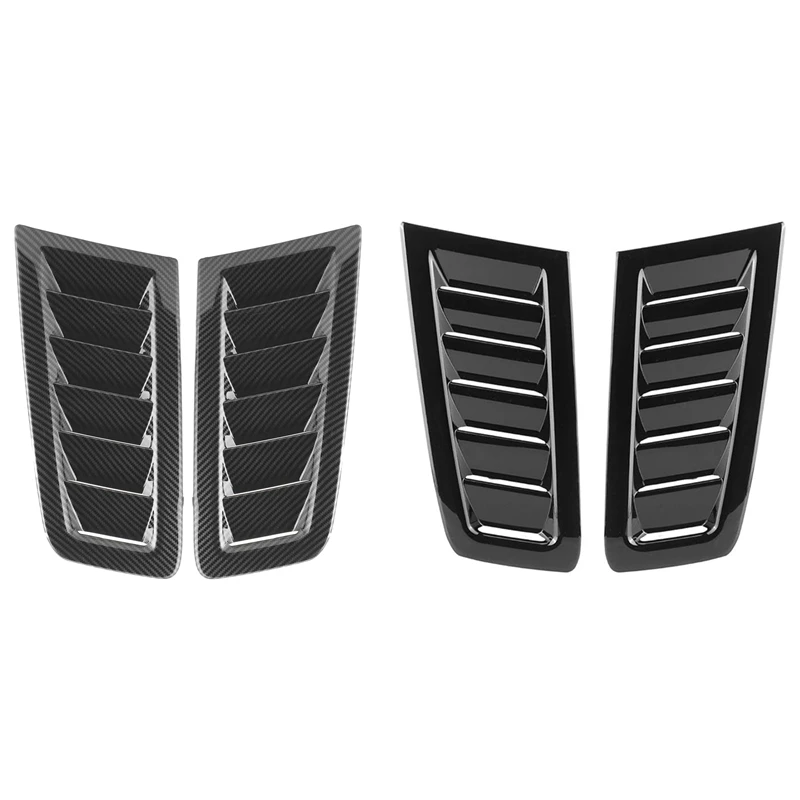 Car Styling Gloss Black Hood Air Vent Grille Per Ford Focus Rs Mk2 Bonnet Air Vent Hood Cover Air Vent Trim Panel Sostituzione