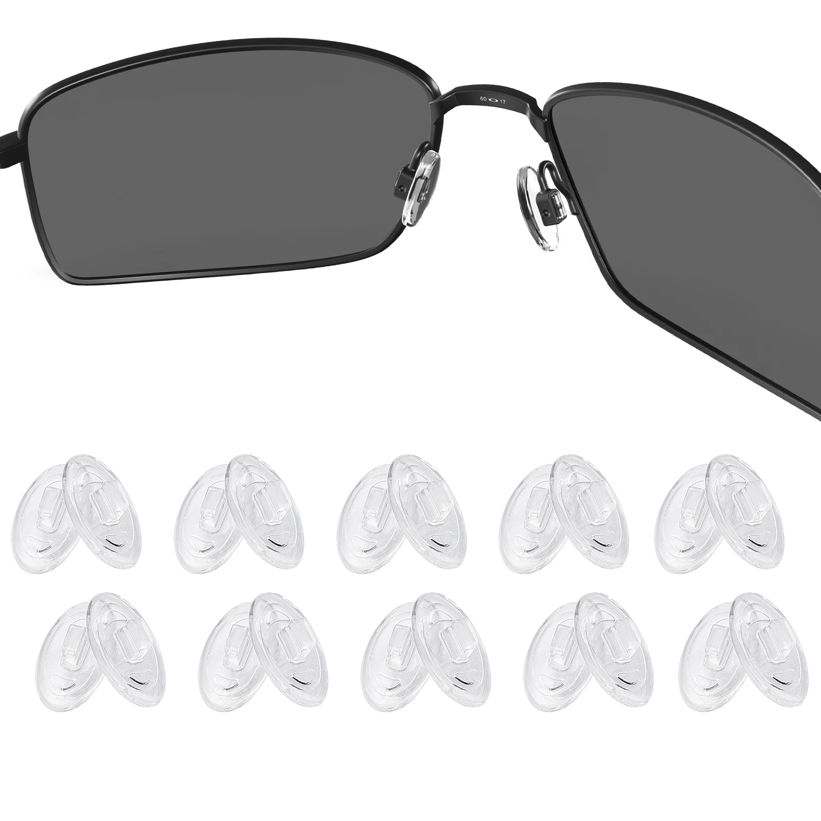 E.O.S Naselli Trasparenti Di Ricambio In Gomma Siliconica Per Maui Jim Kawika Mahina Wiki Wiki Kahuna Baby Beach Frame Multi-Opzioni