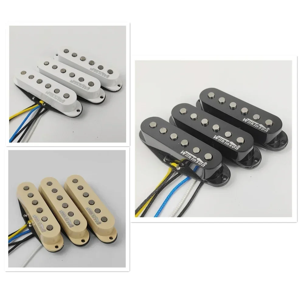 Made In Korea Wilkinson Premium 60'S Wvs Alnico V Pickup Per Chitarra A Bobina Singola Bianco