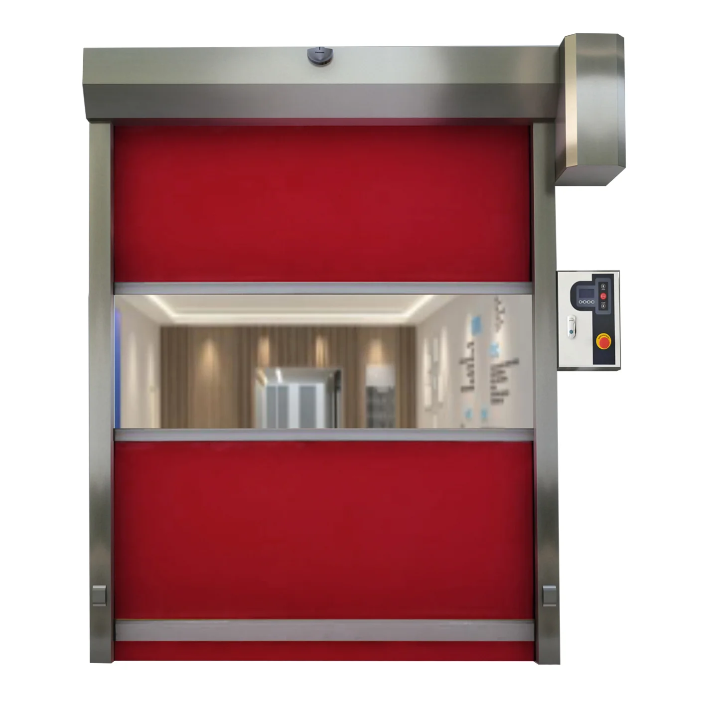 Bel Rullo Rapido Porte In Plastica Prezzi Tenda Ad Azione Rapida Tessuto Avvolgibile In Pvc
