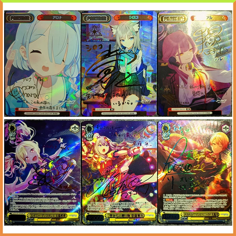 Anime Weiss Schwarz Fai Da Te Acg Laser Flash Card Kusanagi Nene Tenma Saki Tenma Toys For Boys Carte Da Collezione Regalo Di Compleanno