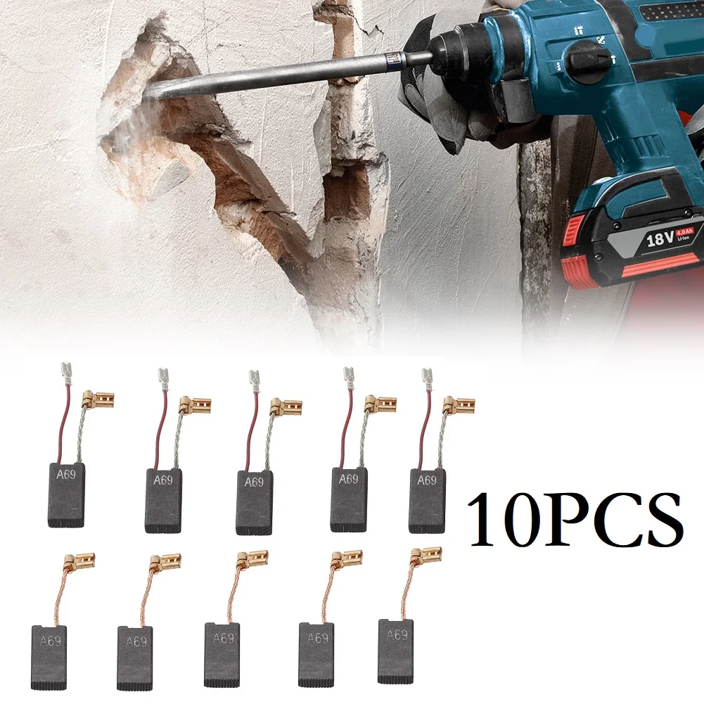 10 Pezzi Di Ricambio Per Spazzole Di Carbone Per Bosch Gbh 5-40 Dce Gsh 5-Ce Gsh 5 E Gbh 5-40 De Drill Accessori Per Utensili Elettrici