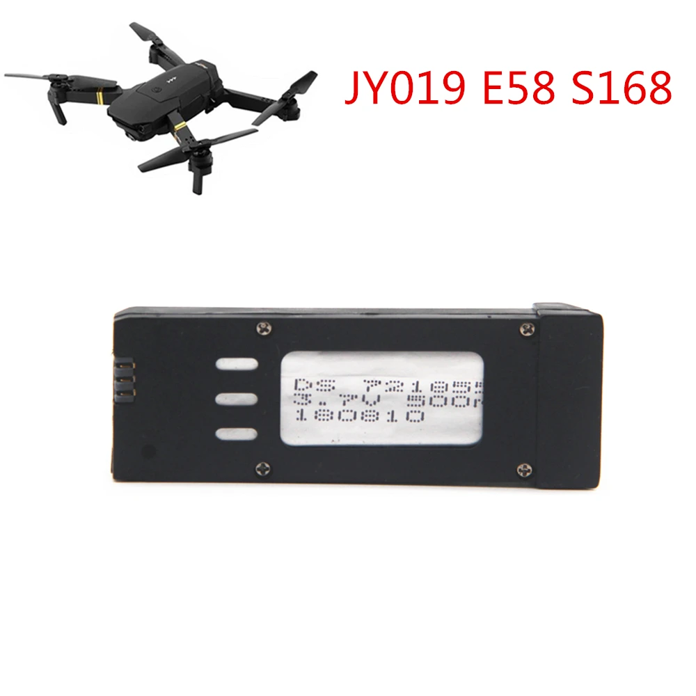 Batteria Lipo 3.7V Per Eachine E58 S168 Jy019 Rc Drone Quadcopter Pezzi Di Ricambio Sostituire La Batteria Ricaricabile Batteria 3.7V 500Mah