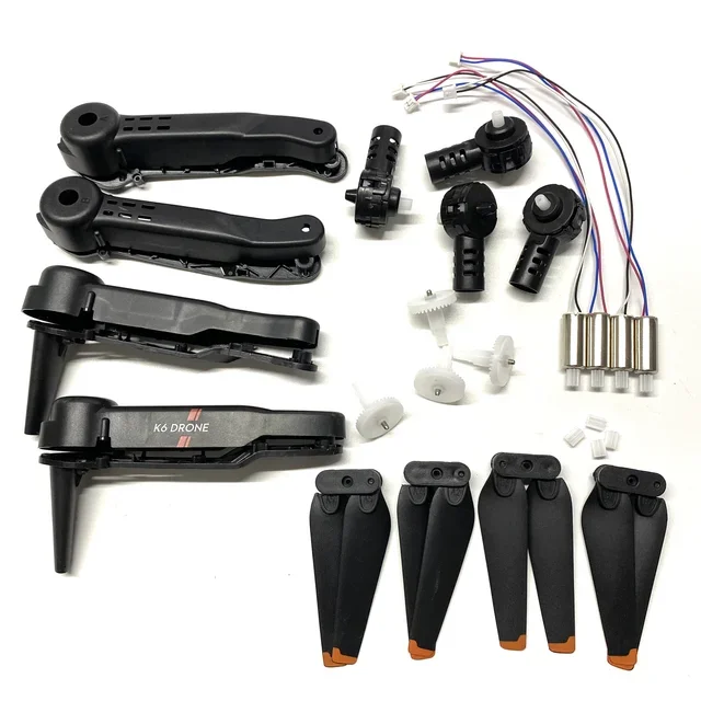 K6 Drone Pezzi Di Ricambio Braccio Vendita Motore Ingranaggio Principale Motori Lama Elica Motore Motoriduttore Base Ingranaggi Accessori Kit