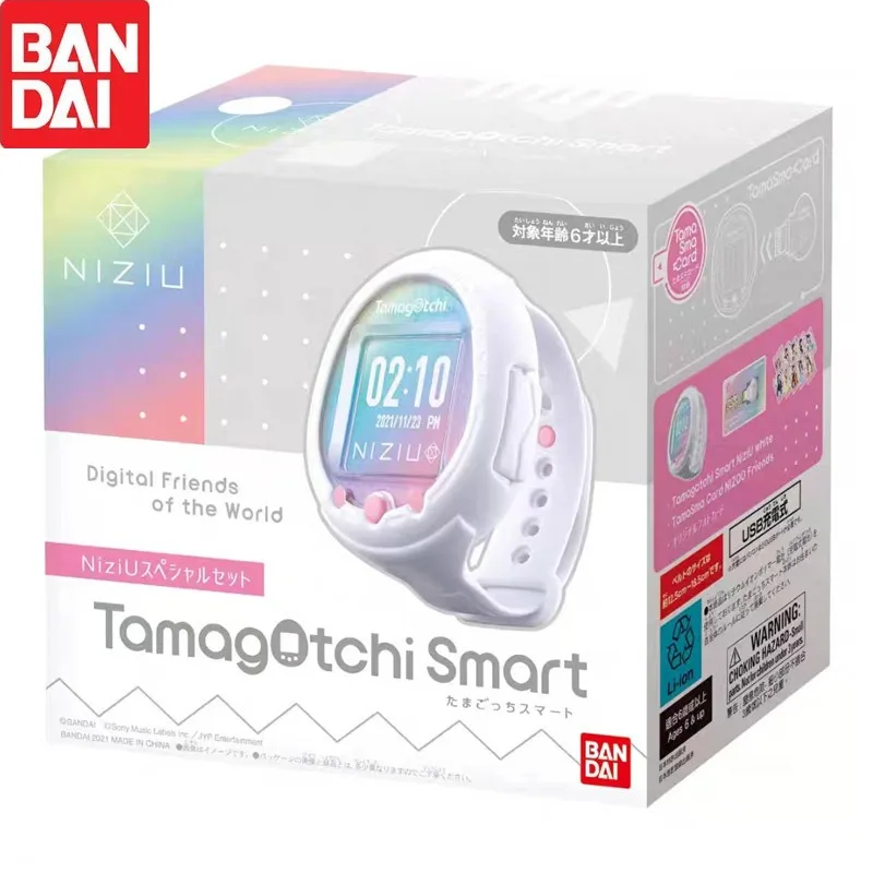 Bandai Electronic Pet Series Tamagotchi Smart Niziu Elf Game Touch Screen Watch Anime Figure Model Toy Girls Birthday Gift