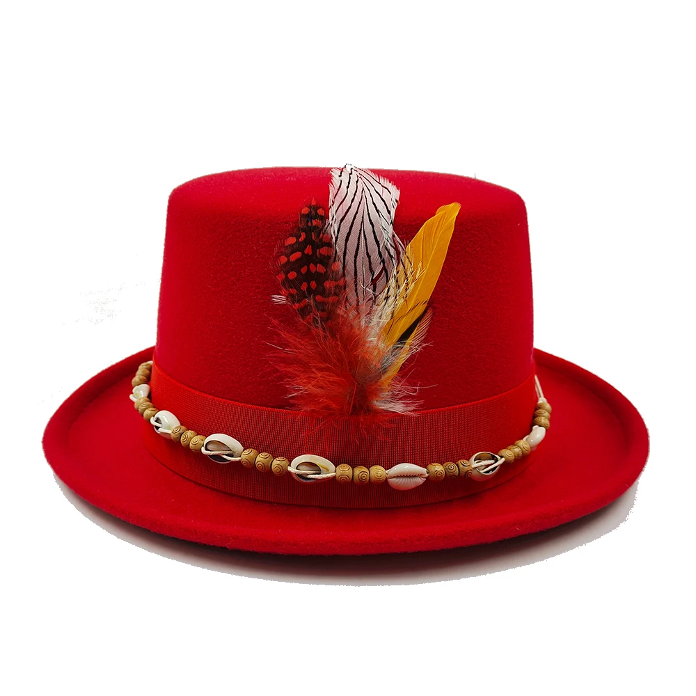 Cappello Da Incantesimo A Tesa Alta Cappello Fedora Per Uomo Donna Accessori In Piuma Panama Stile Punk Europeo E Americano Fedora 2023