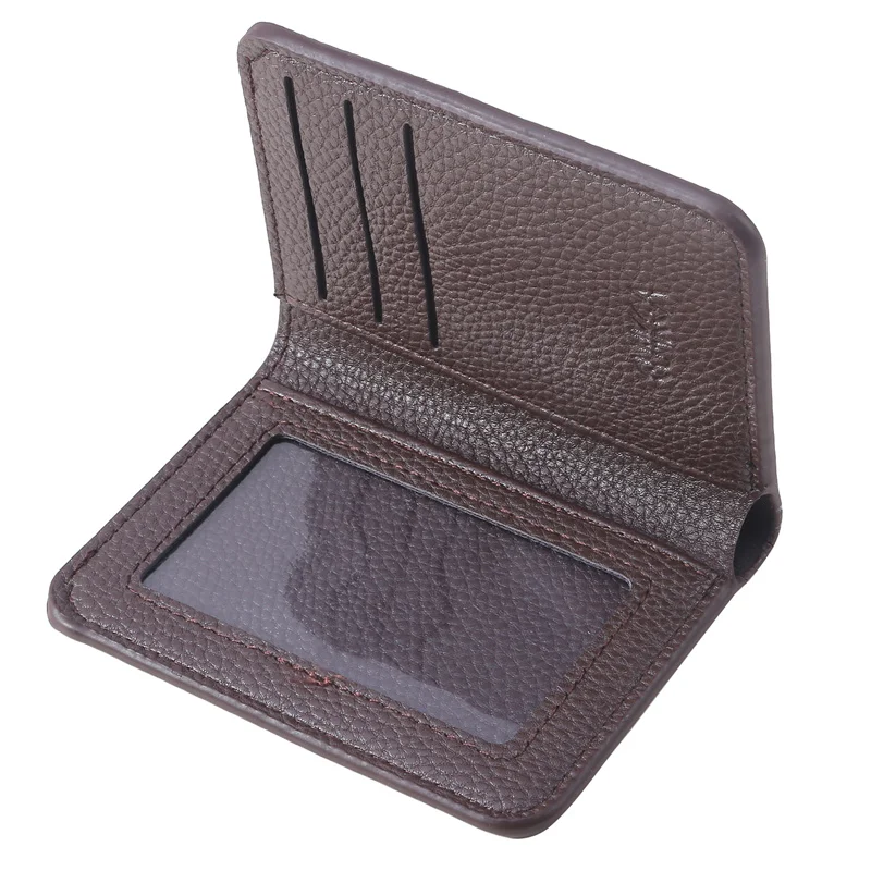 2023 Nuovo Portafoglio Morbido Ultrasottile In Pelle Pu Lychee Grain Mini Portafoglio Per Carte Di Credito Porta Carte Da Uomo Porta Carte Di Credito 