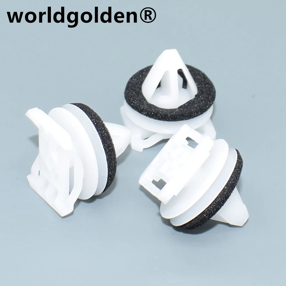 Clip Di Modanatura Del Chiarore Del Cuscino Ammortizzatore Dei Fermi Di Plastica 100Pcs Di Worldgolden Per Mazda Kd45-51-W24