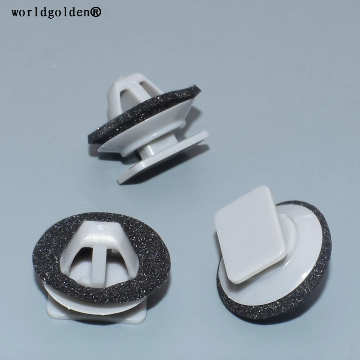 Worldgolden 100 Pcs Di Plastica Di Fissaggio Rocker Pannello Fender Clip Per Mazda # Kd53-51-Sj3A Kd5351Sj3A