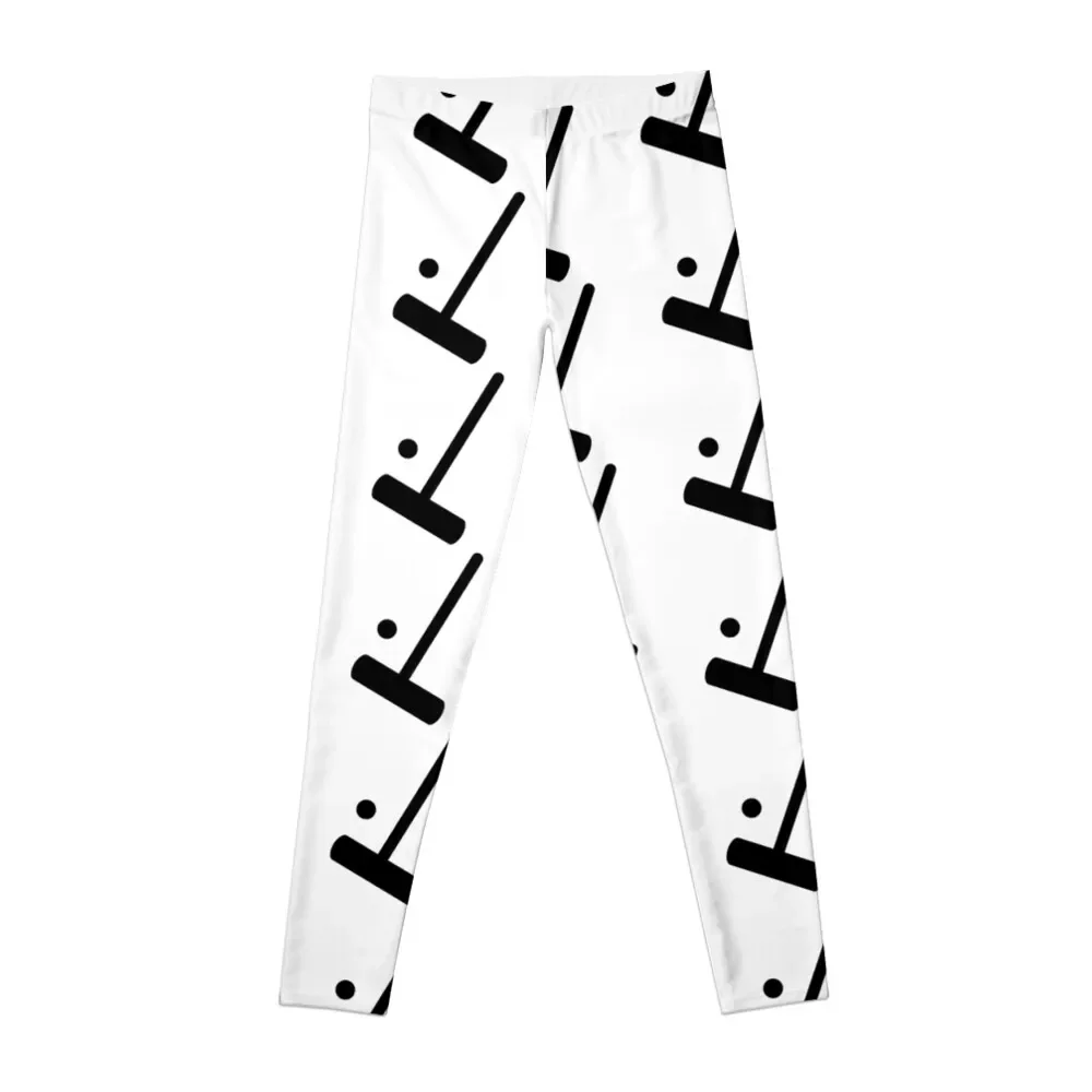 Stainetted Croquet Mallet And Ball Patterned Leggings Abbigliamento Da Ginnastica Per Ragazze Leggings Da Donna