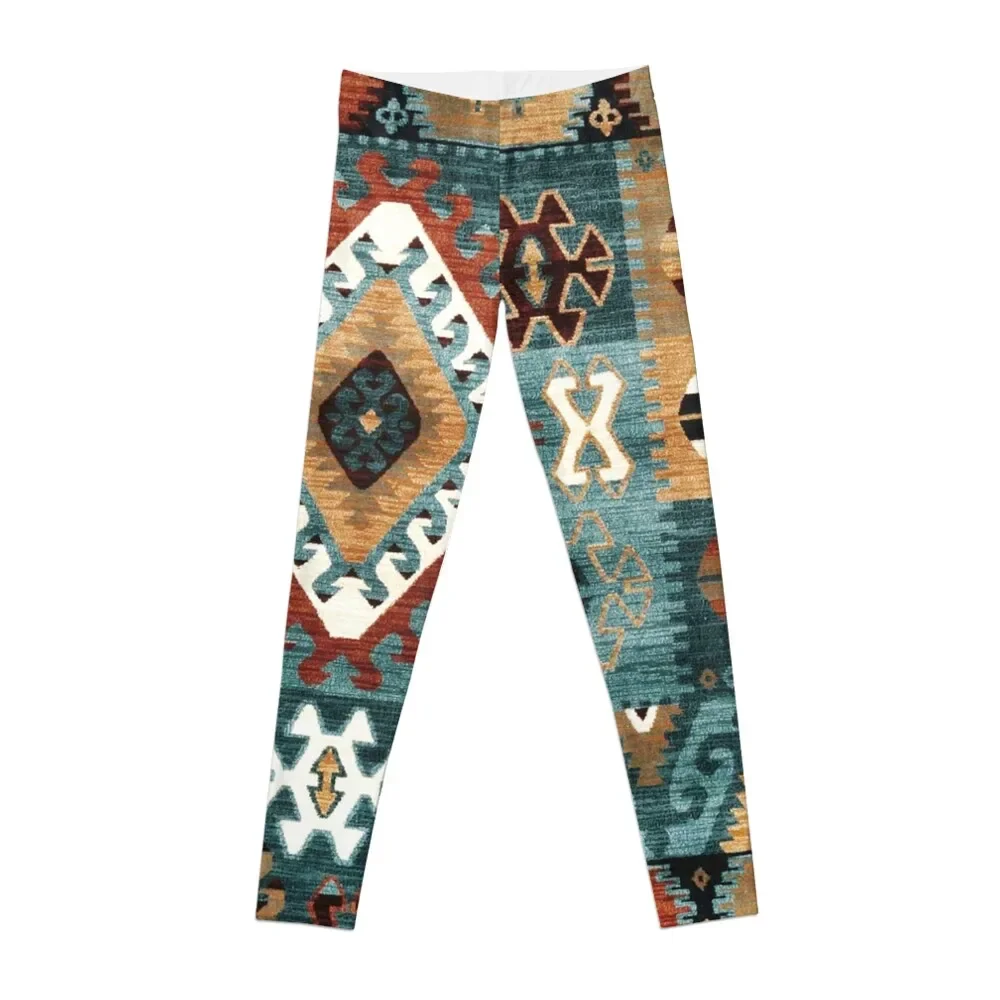704, Tribal, Geometric, Diamond Shapes Brown Hue Leggings Abbigliamento Sportivo Da Donna Per Ragazze Leggings Da Donna