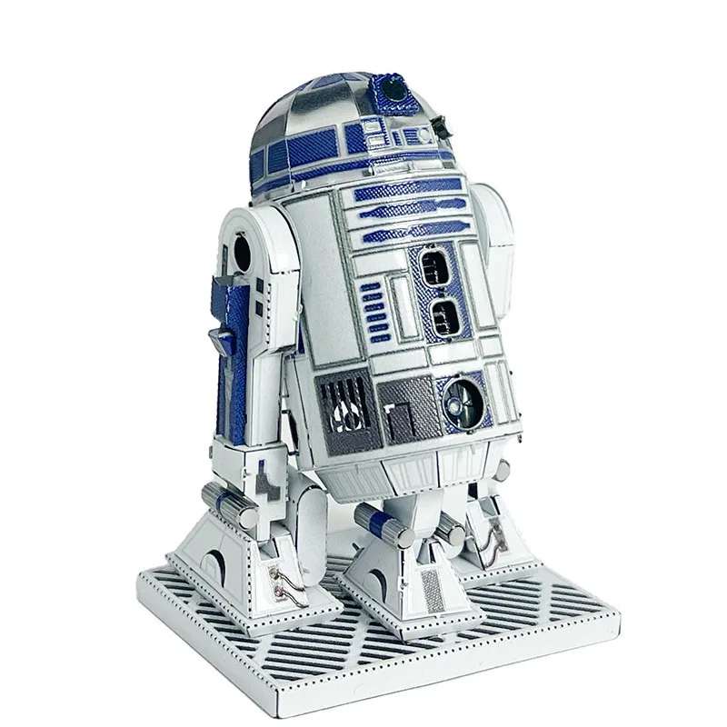 Natale Fai Da Te 3D Tridimensionale Metallo Assemblato Star Wars R2D2 Robot Building Blocks Modello Fatto A Mano Ragazzi Grils Toys