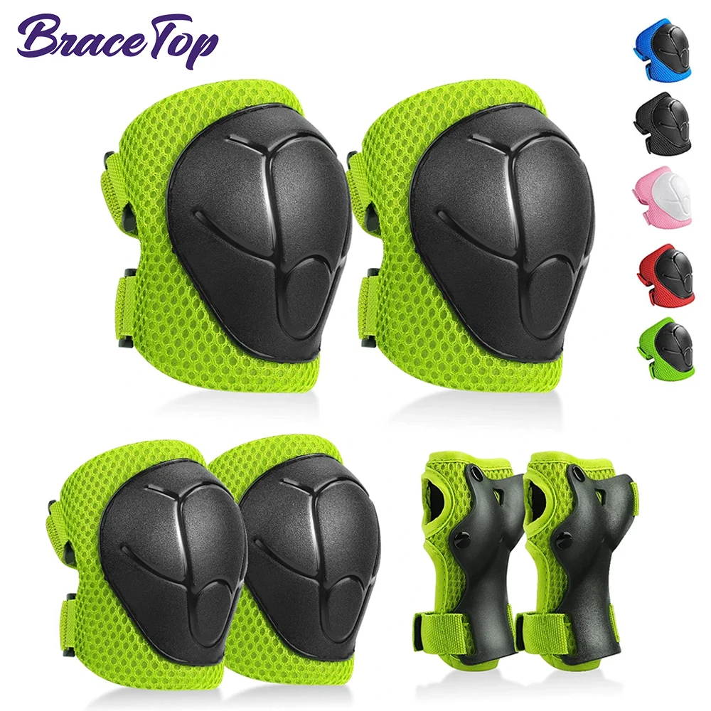 Kids Knee Pads Elbow Pads Guards Protective Gear Set Safety Gear For Roller Skates Cycling Bmx Bike Skateboard Skatings Scooter
